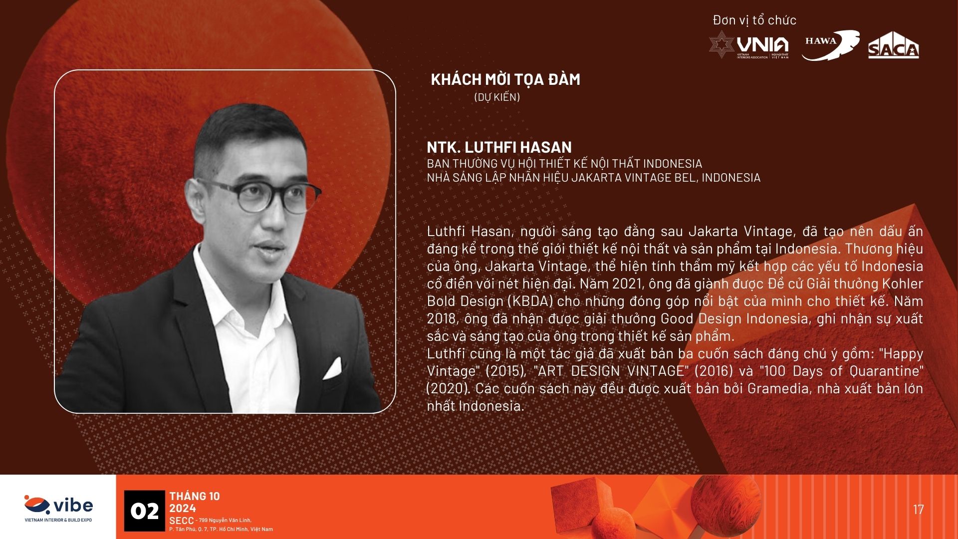 Diễn đàn Nội thất Việt Nam - ASEAN "BẢN SẮC ĐÔNG NAM Á TRONG BỐI CẢNH THIẾT KẾ MỚI" 14 1 20240913154057995 17