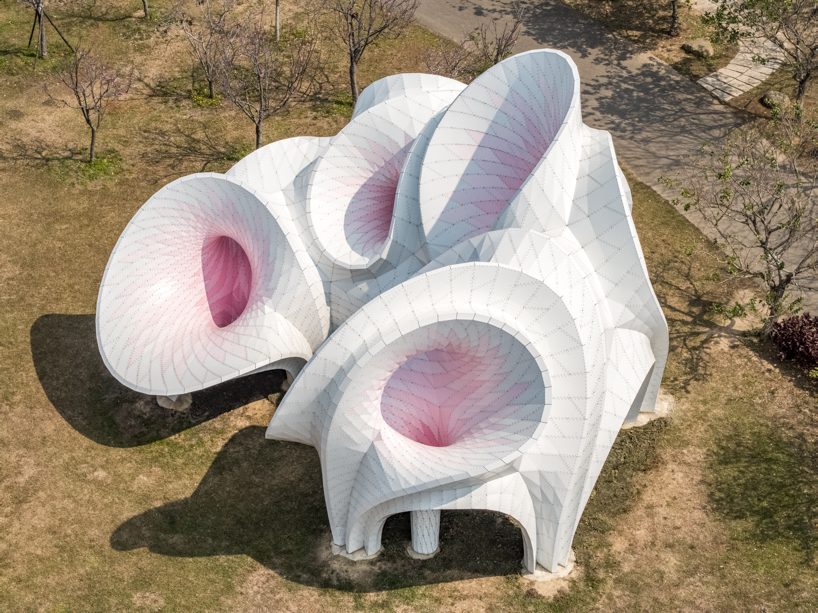 Pavilion Hoa Anh Đào Của Marc Fornes / Theverymany Mở Ra Không Gian Vui Chơi Và Nghỉ Ngơi Ở Đài Loan 1 MARC FORNES / THEVERYMANY's cherry blossom pavilion invites play and rest in taiwan