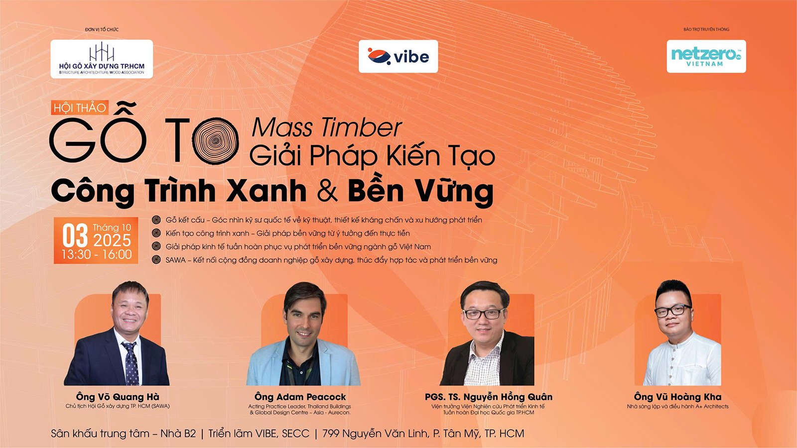 Hội thảo: Gỗ to (Mass Timber) - Giải pháp kiến tạo công trình xanh và bền vững